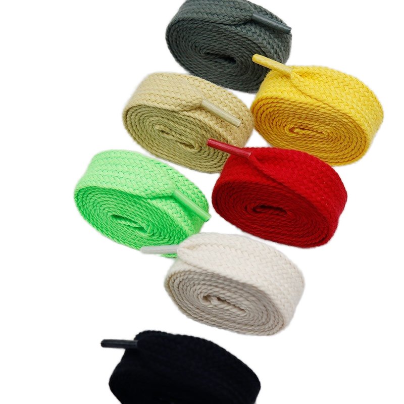 1 Pair High Quality 2cm Wide Shoelaces Single Layer Soft Shoe laces for Sneakers Extra Wide Laces