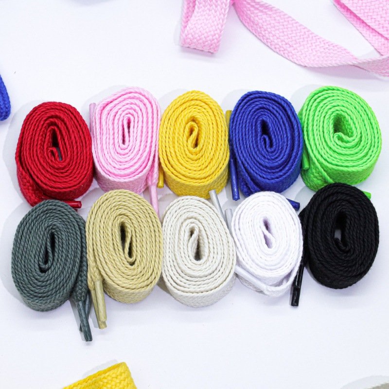 1 Pair High Quality 2cm Wide Shoelaces Single Layer Soft Shoe laces for Sneakers Extra Wide Laces