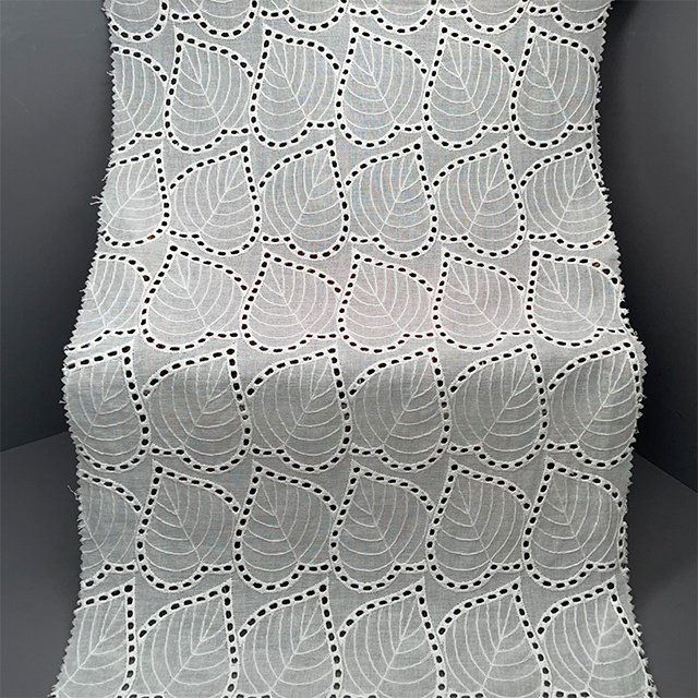 TUTON Top Quality TC Cotton French Beaded Lace Embroidery Fabric For Underwear