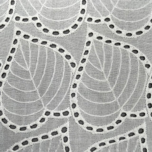 TUTON Top Quality TC Cotton French Beaded Lace Embroidery Fabric For Underwear