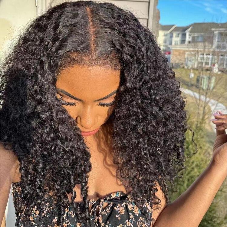 12A New Type 4 Curly Hairline Realistic Natural Edges Wigs 13*4 HD Lace Front Raw 100 Brazilian Women Human Hair Wigs
