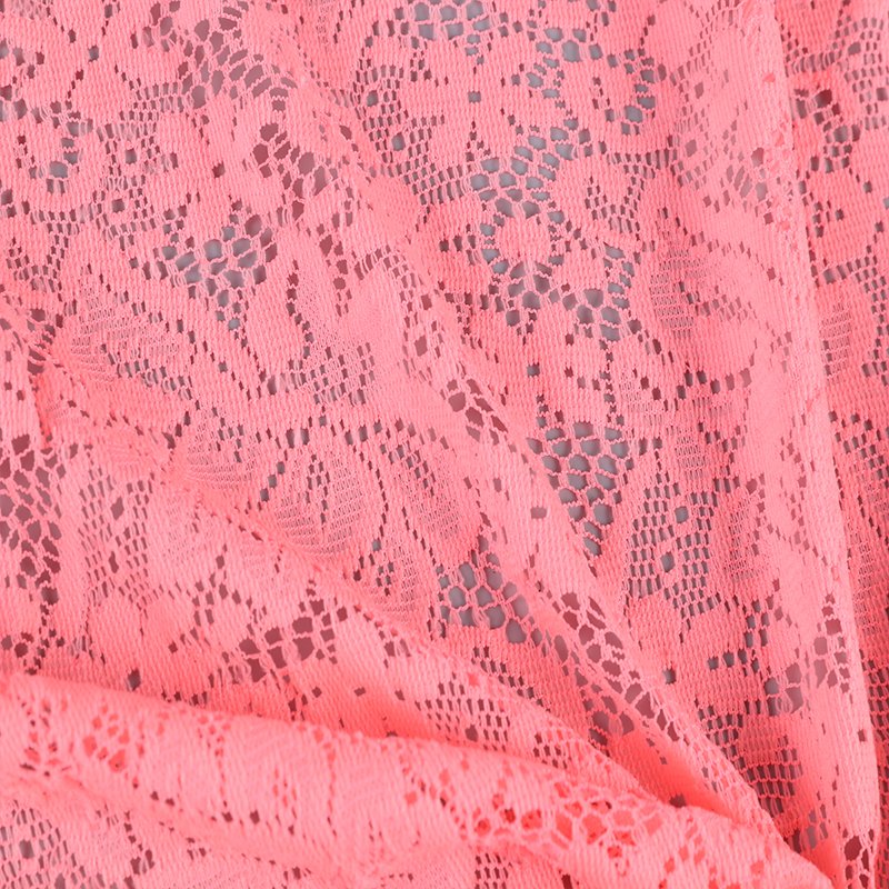 Competitive Price Grid Embroidery French 90% Nylon Lace Fabric For Women Dress
