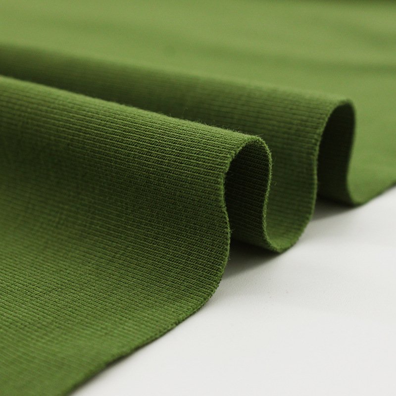 Mercer mixed fabric 46% cotton 46% modal 8% spandex 172CM/300G brush double 1*1 rib fabric for sportswear