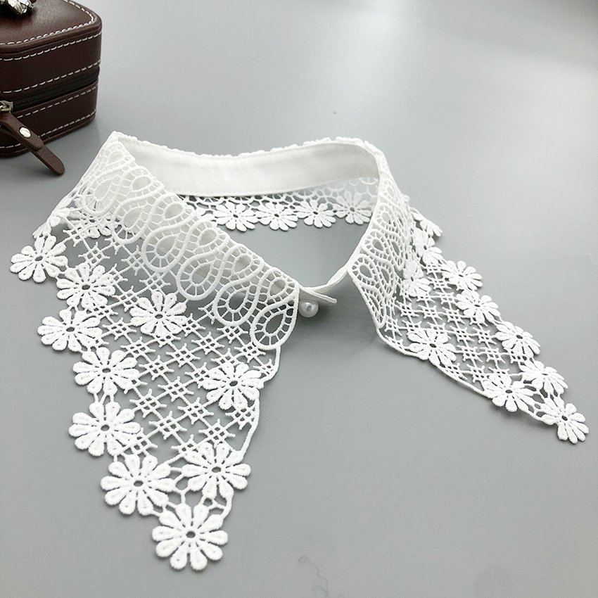 Factory direct wholesale fake collar woman detachable neckline chiffon lace collar