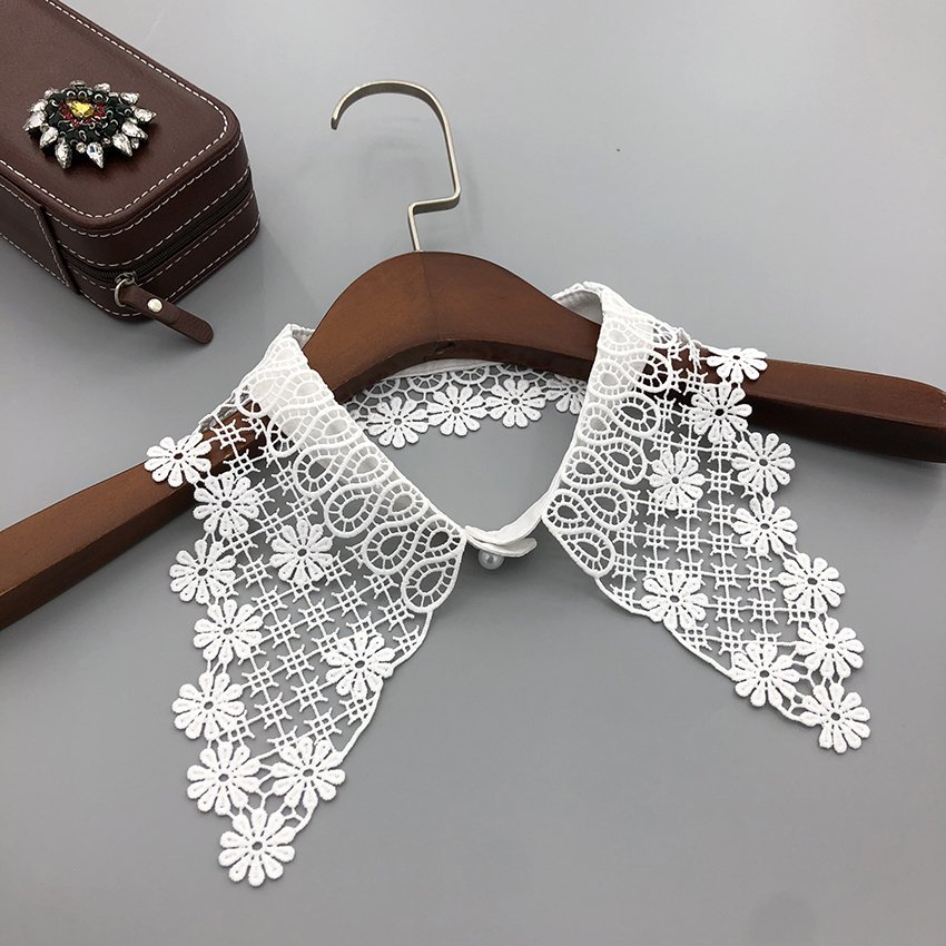 Factory direct wholesale fake collar woman detachable neckline chiffon lace collar