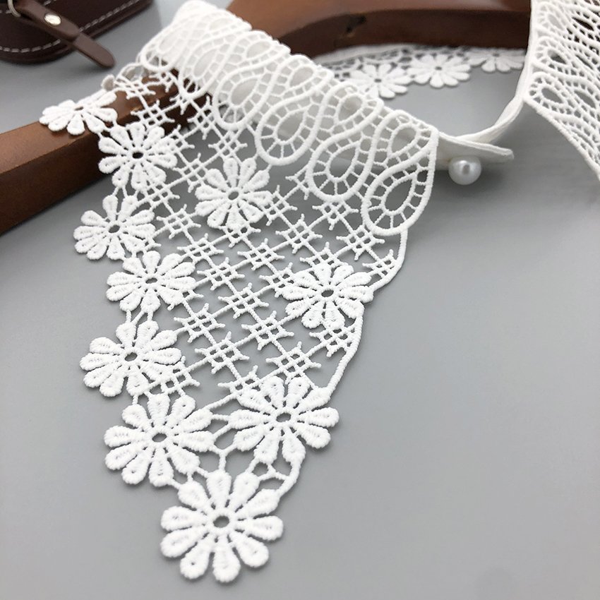 Factory direct wholesale fake collar woman detachable neckline chiffon lace collar