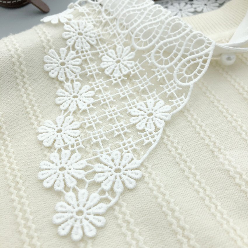 Factory direct wholesale fake collar woman detachable neckline chiffon lace collar