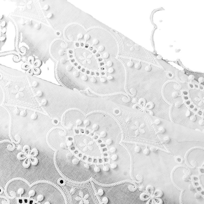 High quality floral embroidery lace fabric for dress