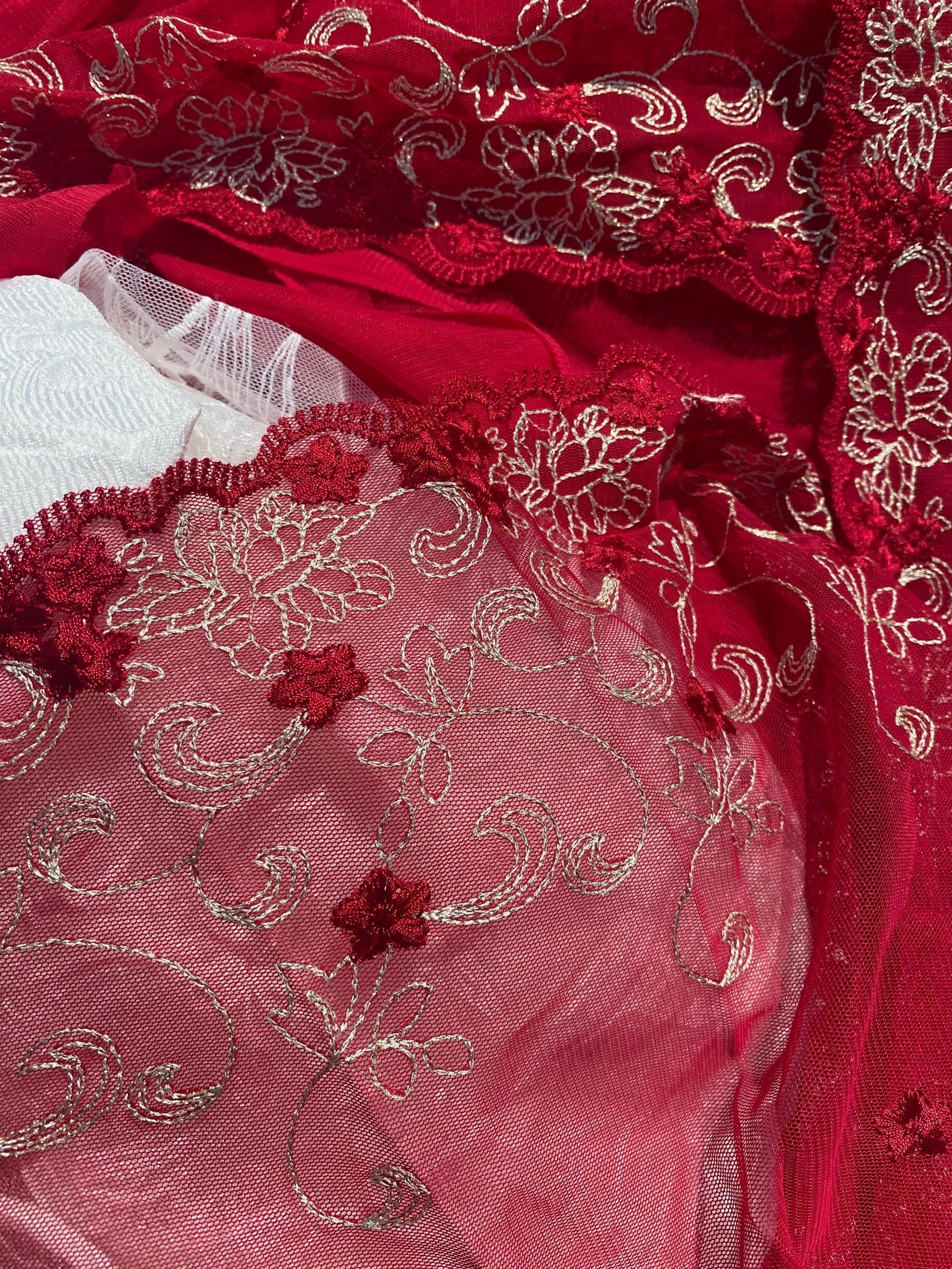 cheap price embroidery fabric