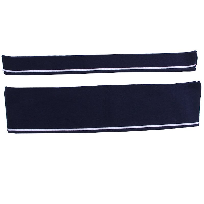 Custom Polyester Flat Knitting Solid Color Cuff and Collar POLO Knitting Rib collar t shirt collar rib