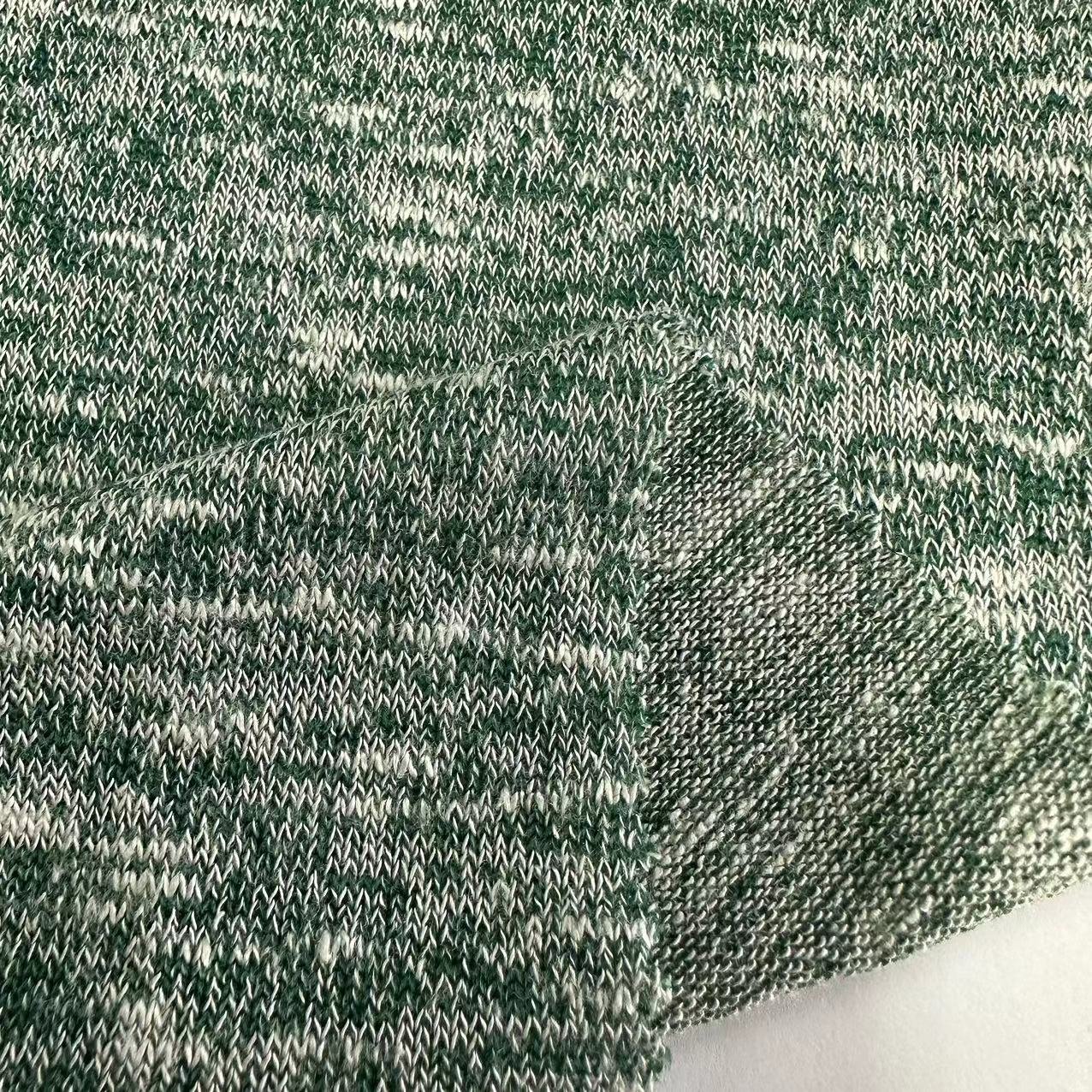 China factory wholesale slub style rayon polyester spandex hacci knit fabric for dress and sweater hacci rib fabric