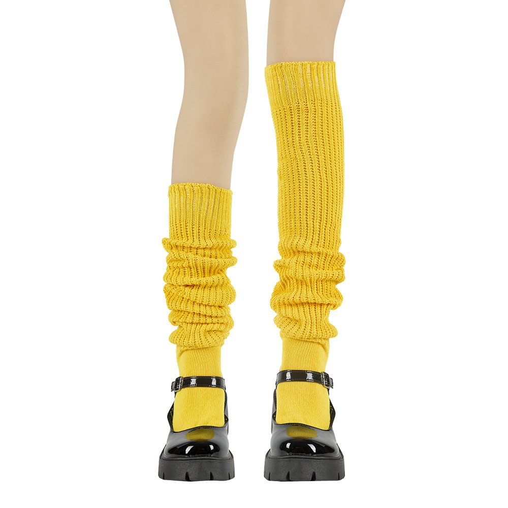 Women's 15-Color Cosplay Socks Loose Slouch Socks Boot Stockings with Logo Body Knee-Length JK Uniform Accessories Leg Warmers