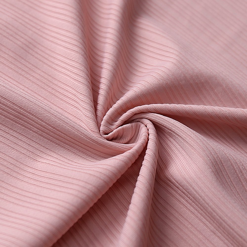Nylon high elasticity 185G variation ribbed small pit strip knitted fabric yoga casual wear sportswear fabric