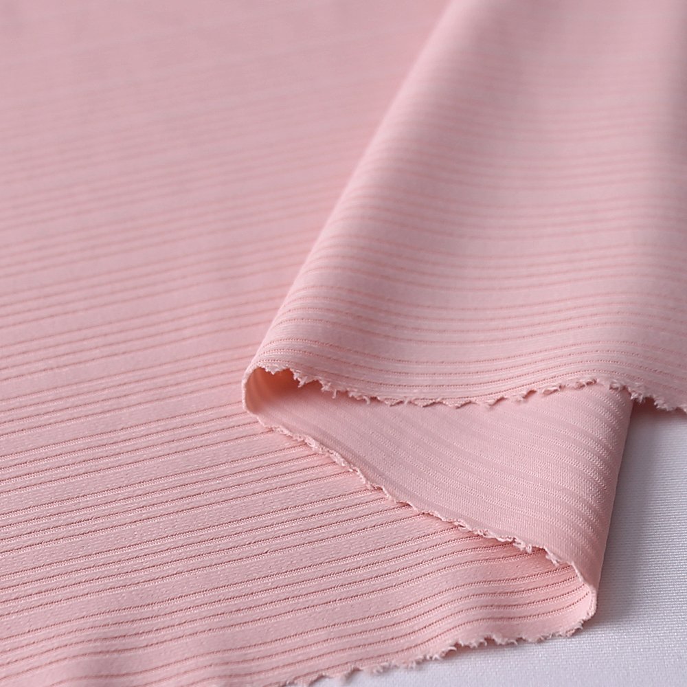 Nylon high elasticity 185G variation ribbed small pit strip knitted fabric yoga casual wear sportswear fabric
