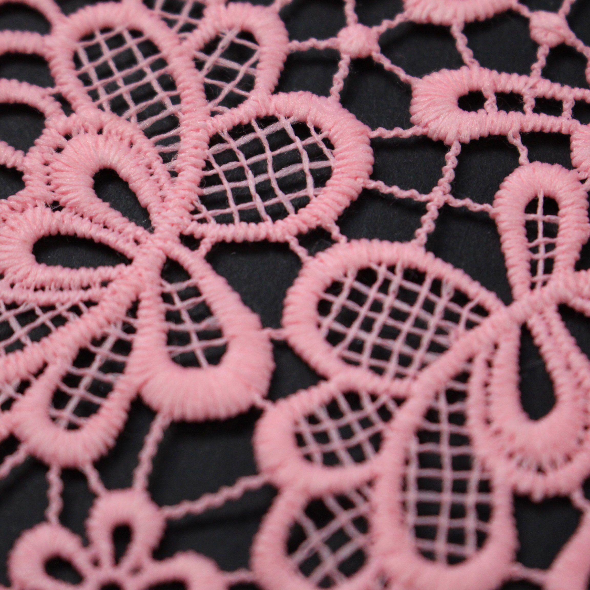 High-Quality African Cord Lace Fabric Featuring Water Soluble Leaves and Guipure Dress Lace