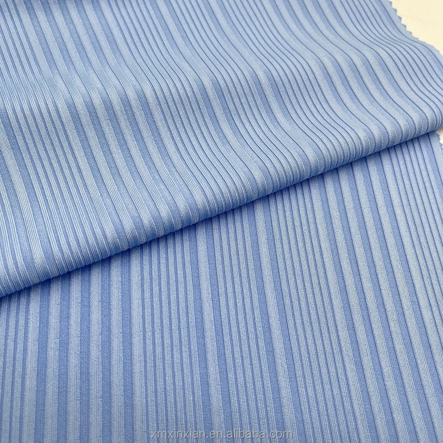 XF187 supplier high quality breathable stretchy ribbed polyester spandex rib knitted swimwear fabric for bikini swimsuit
