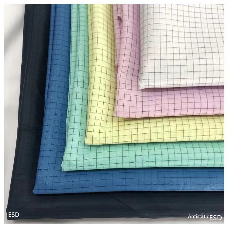 Morden Style Yellow Fr Cotton Antistatic Nonwoven Conductive Fabric