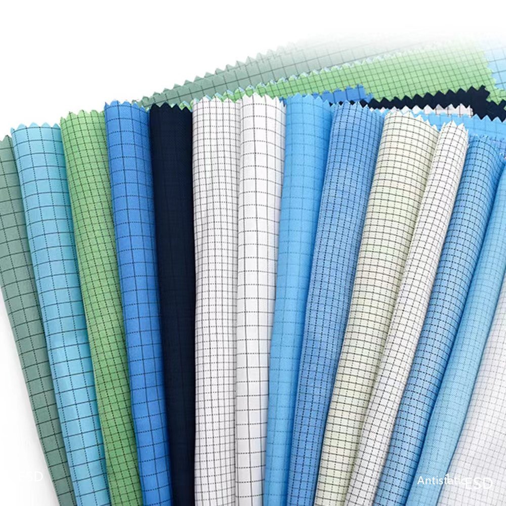 Morden Style Yellow Fr Cotton Antistatic Nonwoven Conductive Fabric