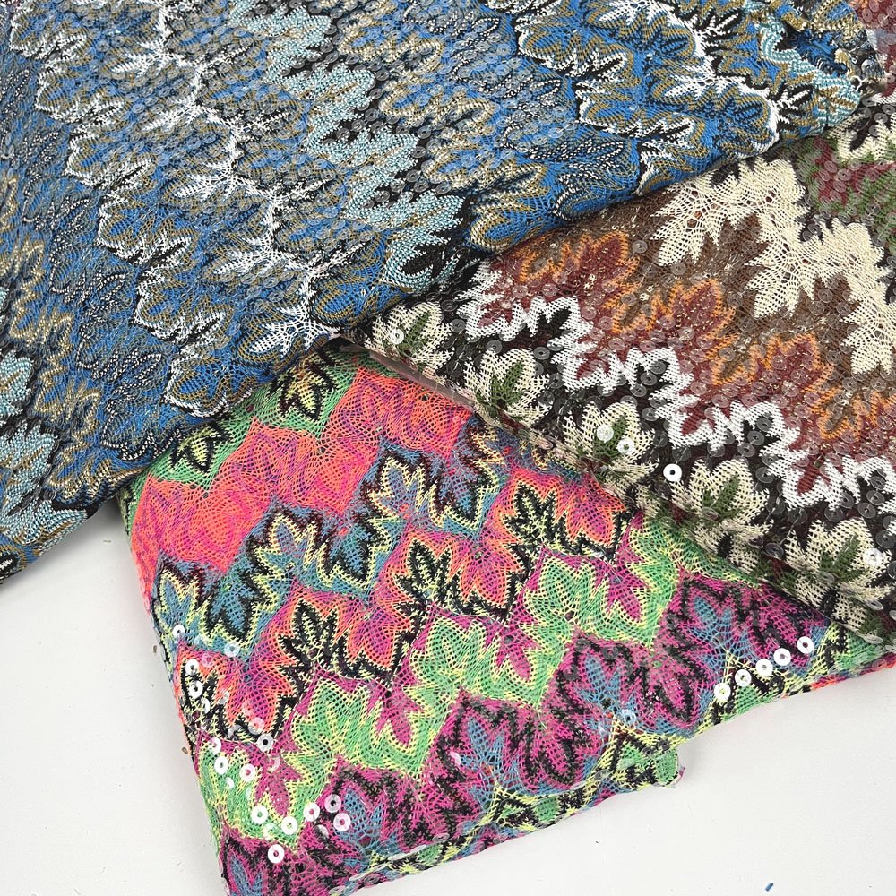 Professional manufacture yarn dyed lace fabric 5mm transparent embroidery fabric for clothing