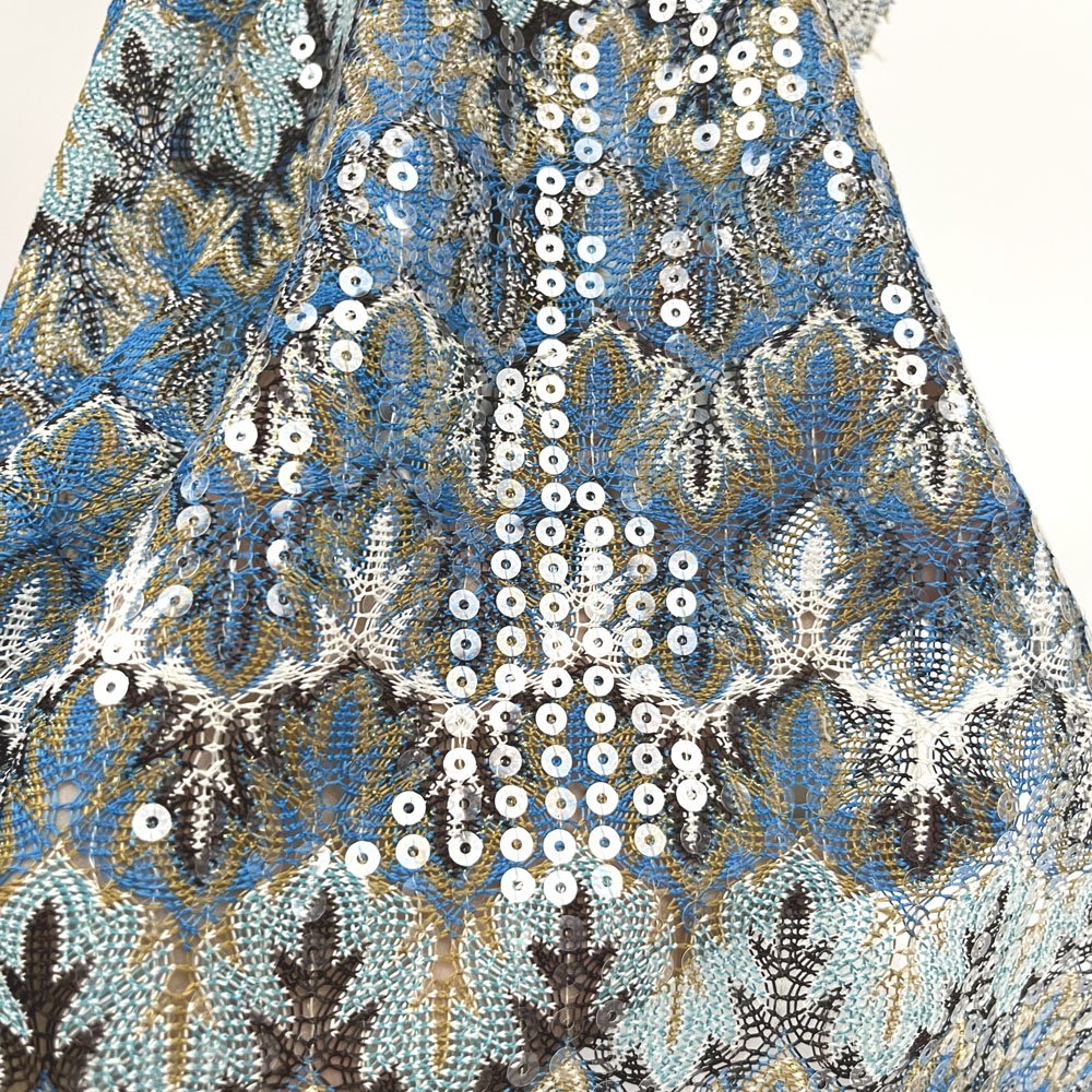 Professional manufacture yarn dyed lace fabric 5mm transparent embroidery fabric for clothing