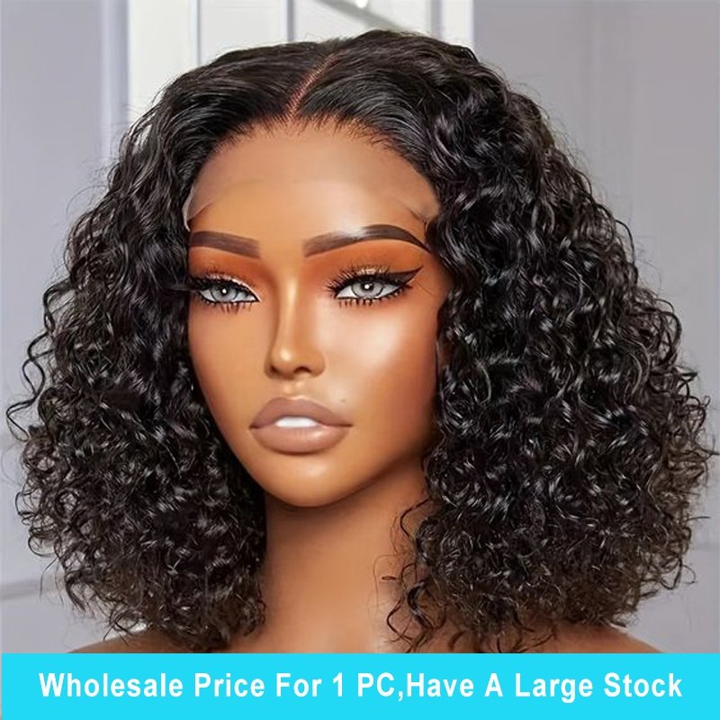 Stock in South Africa Cheap Human Hair Glueless Bob Wig 13x4 HD Transparent Lace Bob Wig Ready to Go Short Wigs For Black Women