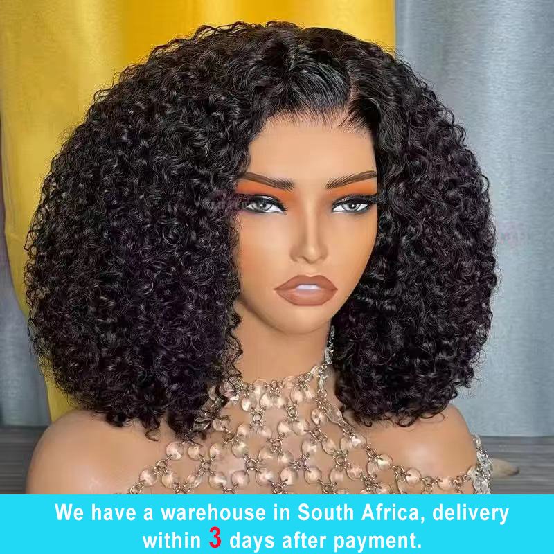 Stock in South Africa Cheap Human Hair Glueless Bob Wig 13x4 HD Transparent Lace Bob Wig Ready to Go Short Wigs For Black Women