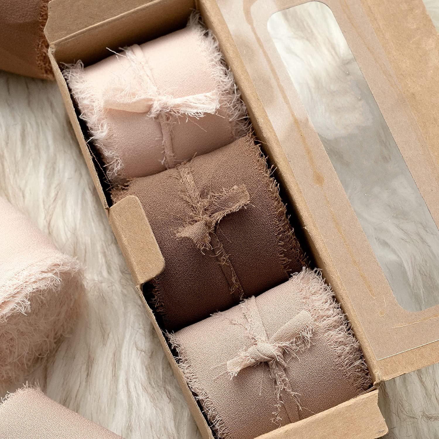 Wholesale fringe silk organza ribbon 4cm width wrapping chiffon ribbon satin chiffon silk ribbon for gift packing