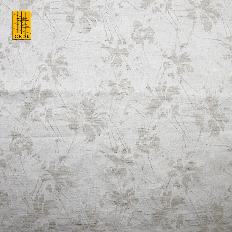 Popular Yarn Dyed Cotton Linen Rayon Blended Jacquard Fabric for Clothes