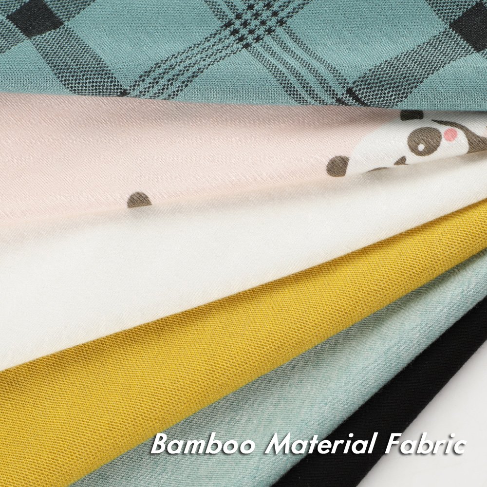 Eco-friendly OEM ODM Organic Bamboo Fiber Fabric For Garment, Jersey Terry Rib Knit Fabric Manufacturer/
