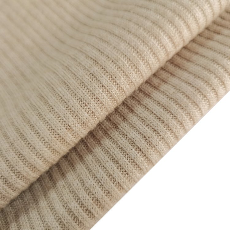 Hot sale Hot sales winter season imitation cashmere knitted RIB fabric RTN RIB for tops