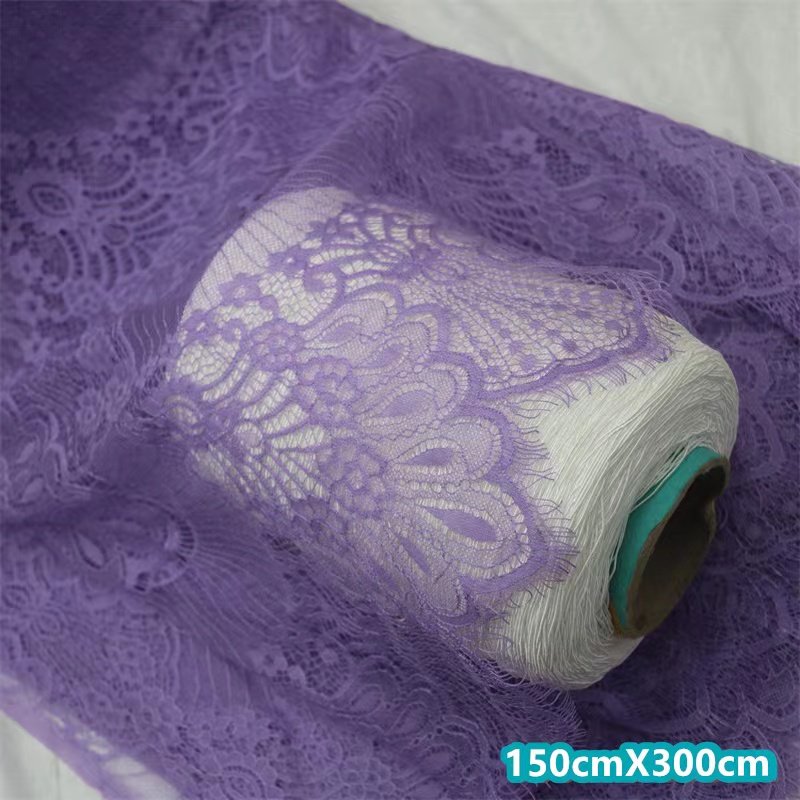 High Quality clothing lingerie accessories elastic for wedding dress knitted spandex embroidery lace fabric