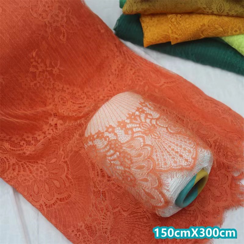 High Quality clothing lingerie accessories elastic for wedding dress knitted spandex embroidery lace fabric