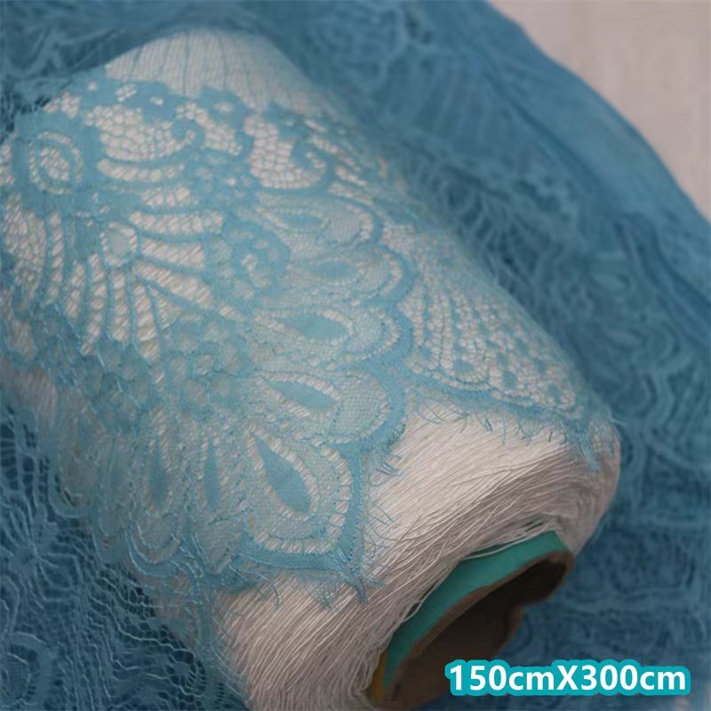 High Quality clothing lingerie accessories elastic for wedding dress knitted spandex embroidery lace fabric