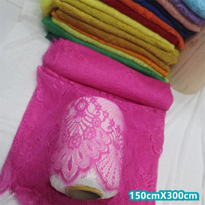 High Quality clothing lingerie accessories elastic for wedding dress knitted spandex embroidery lace fabric