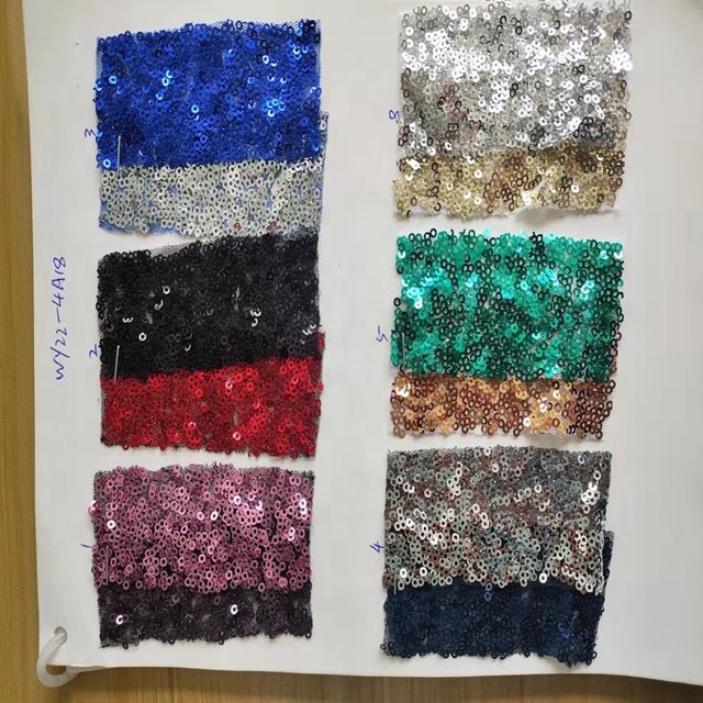 active demand Fashion dressglitter sequin beaded embroidery fabric