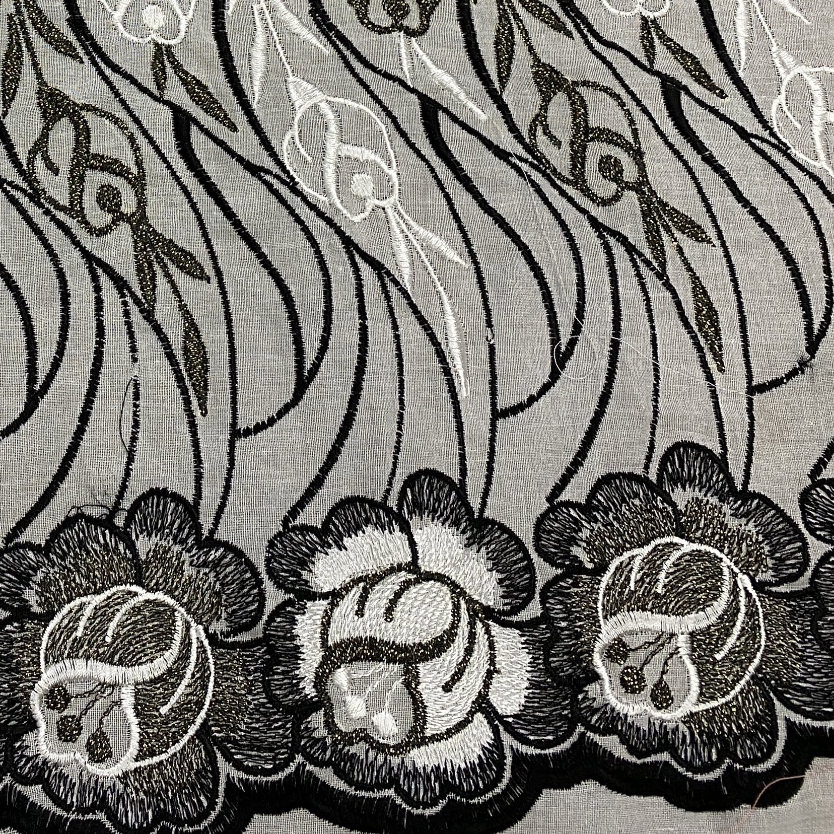 Beautiful 2023 New design Nigeria Ankara swiss cotton lace guipure Embroidery lace fabric manufacturer and supplier from india