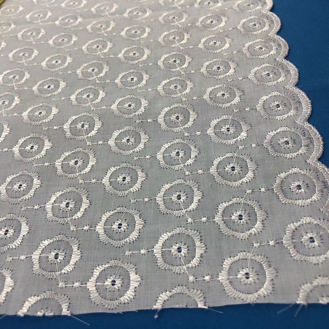2024 Swiss Cotton Lace embroidery fabric for making dress