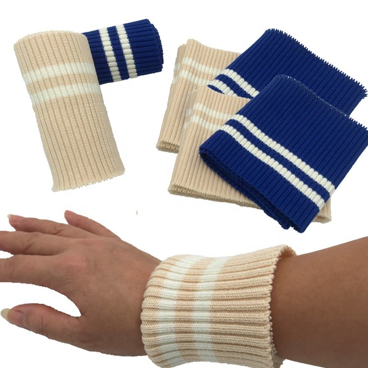 2x2 knitting custom ribbed collar,cuffs and Hem high quality rib for thick jacket