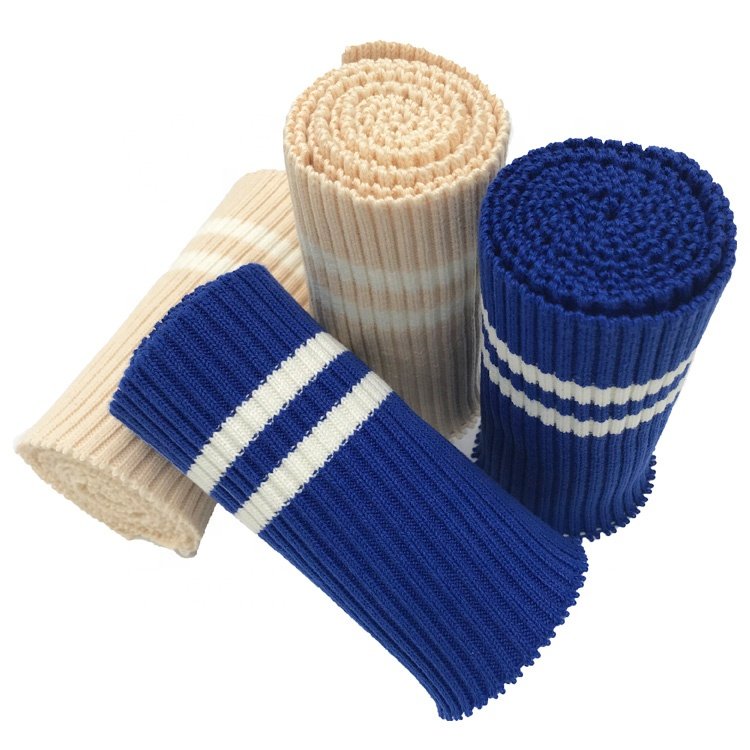 2x2 knitting custom ribbed collar,cuffs and Hem high quality rib for thick jacket