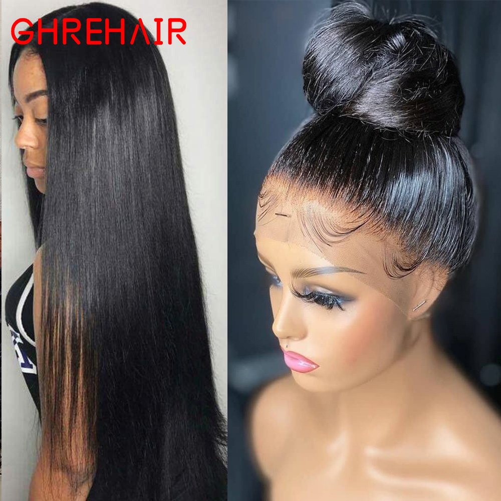 Pelucas-Cabello-Humano-Mink Brazilian Natural 100% Human Hair Wig,13x4 Transparent Hd Lace Frontal Wig For Black Women