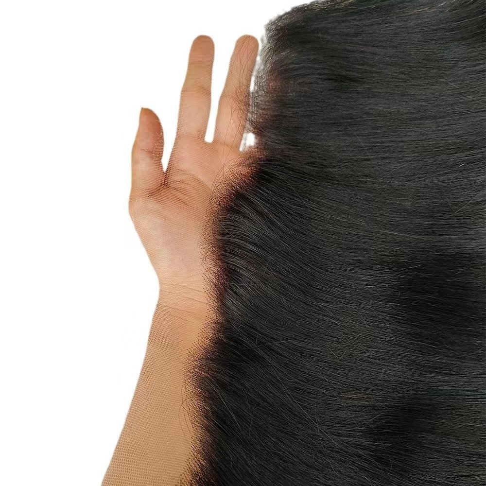 Pre plucked Raw Human Hair Hand Tied thin skin Real HD Full Frontal 13x6 13x4 Invisible Melt Skin Lace 4x4 5x5 6x6 7x7 Closure
