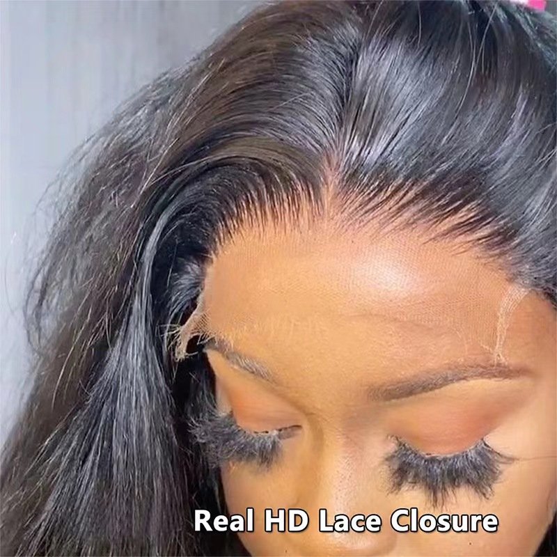 Pre plucked Raw Human Hair Hand Tied thin skin Real HD Full Frontal 13x6 13x4 Invisible Melt Skin Lace 4x4 5x5 6x6 7x7 Closure