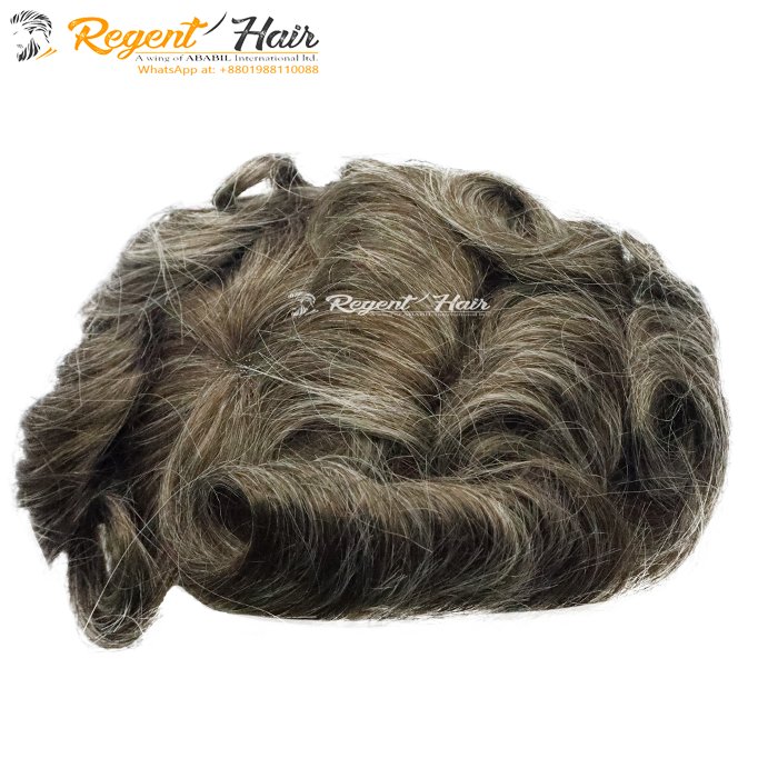 High Selling Stander Quality Lace Front Toupee Durable Hair Replacement Men's Toupee on Sale Low Price Export From Bangladesh