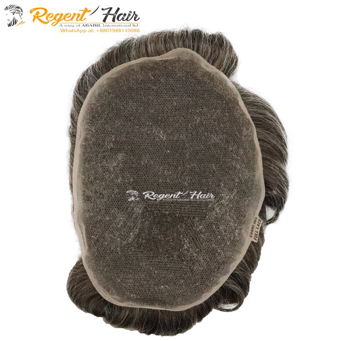High Selling Stander Quality Lace Front Toupee Durable Hair Replacement Men's Toupee on Sale Low Price Export From Bangladesh