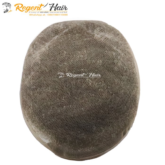 High Selling Stander Quality Lace Front Toupee Durable Hair Replacement Men's Toupee on Sale Low Price Export From Bangladesh