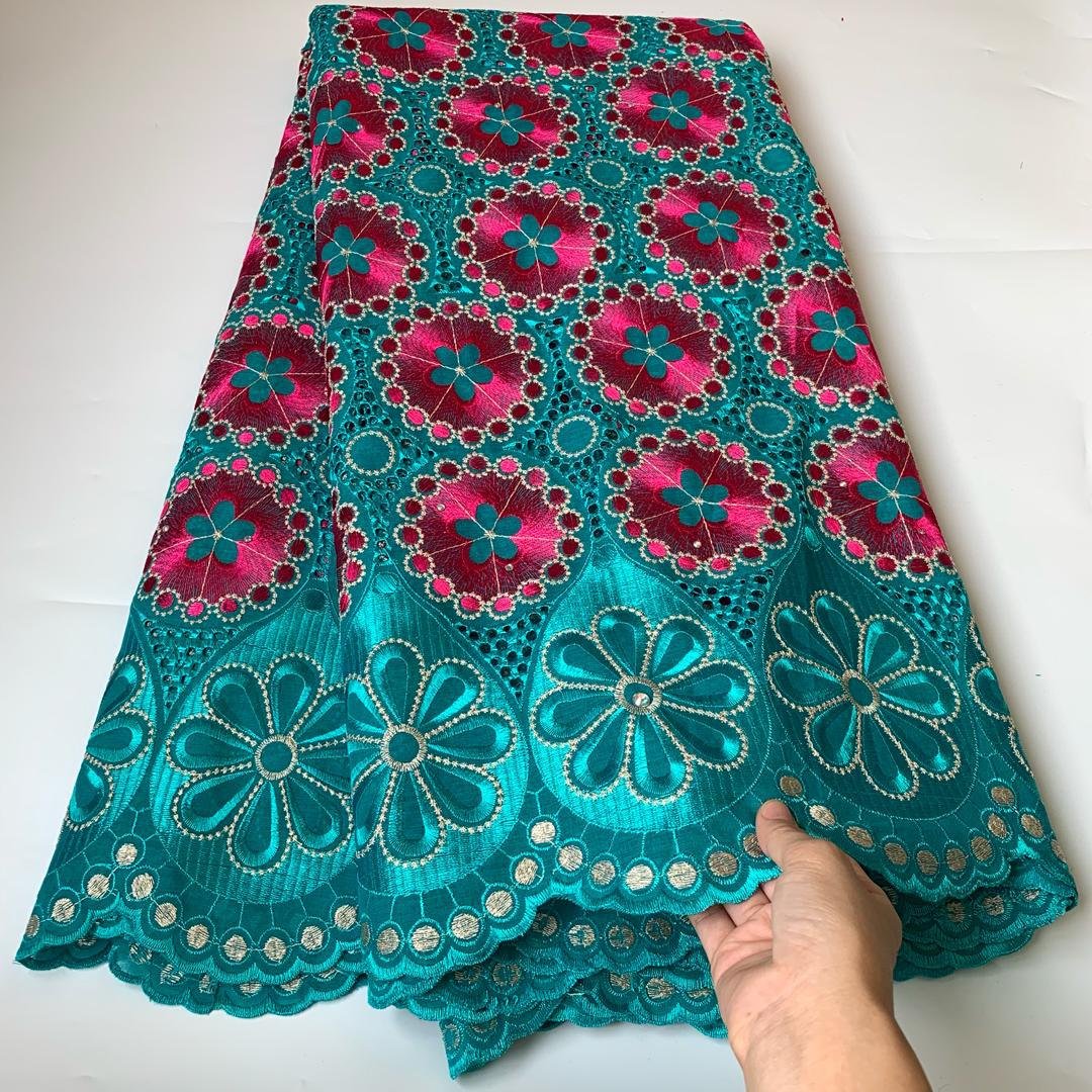 High Quality Swiss Voile Lace fabric Embroidery Lace Fabric Cotton fabric For African clothes
