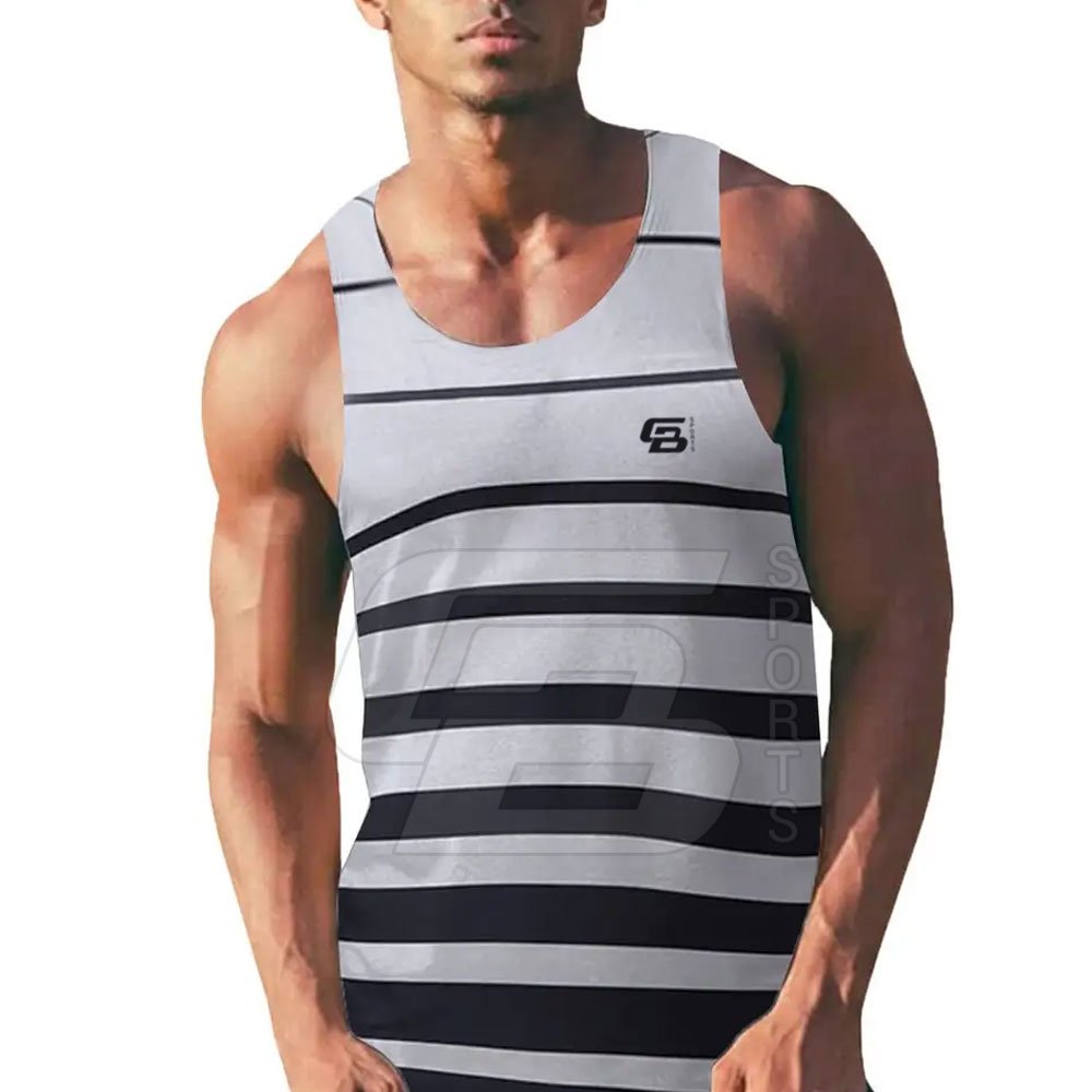 High Quality Men Tank Tops Square Cut Muscle Ribbed Tank Tops Custom Wholesale Gym Stringer Tank Top Men
