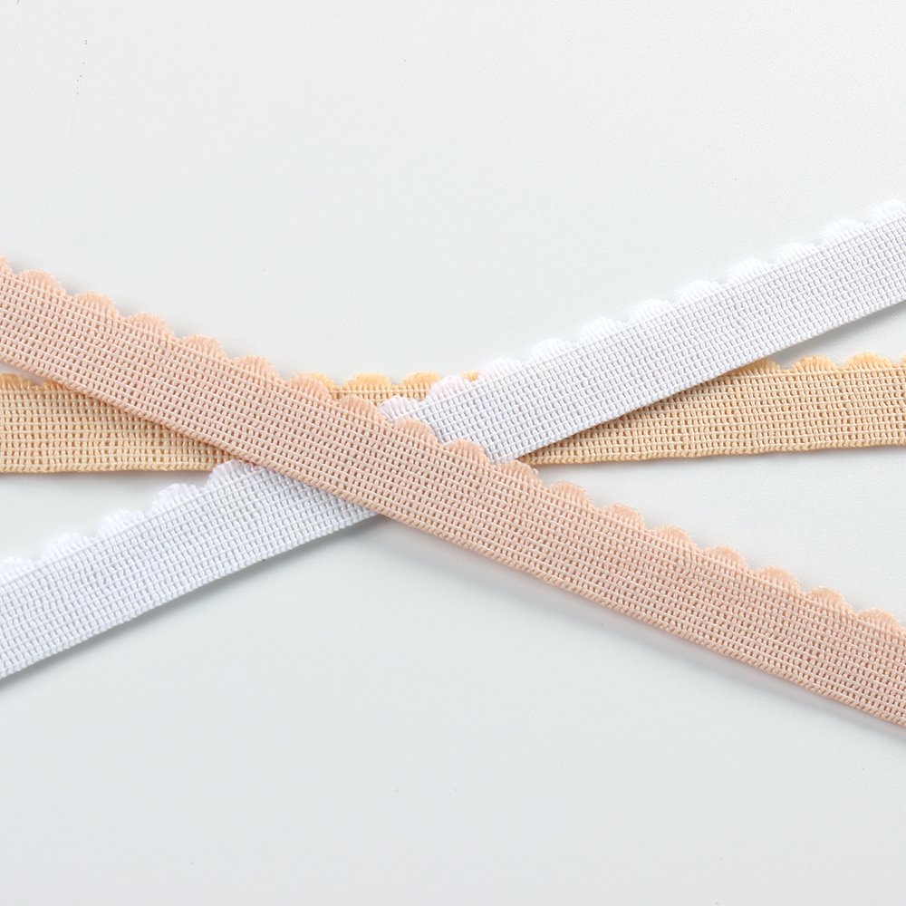 Hot Selling Nylon Latex Yarn Spandex Wide Band Picot Lace Elastic For Clothing