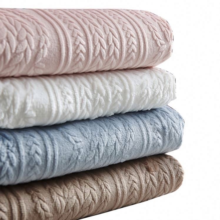 Printing Other African Lace Woven Brocade Machine Floral Printed Quilted Microfiber Fleece Fabric
