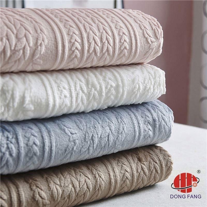 Printing Other African Lace Woven Brocade Machine Floral Printed Quilted Microfiber Fleece Fabric